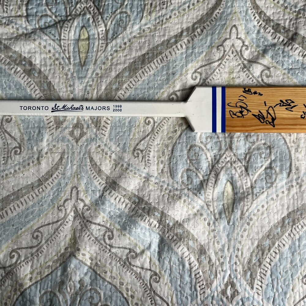 Autographed 1999-2000 Toronto St. Michael's Majors team stick